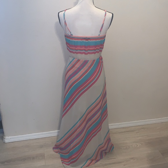 Mod Modele colorful striped Cami maxi summer dress - Picture 7 of 8